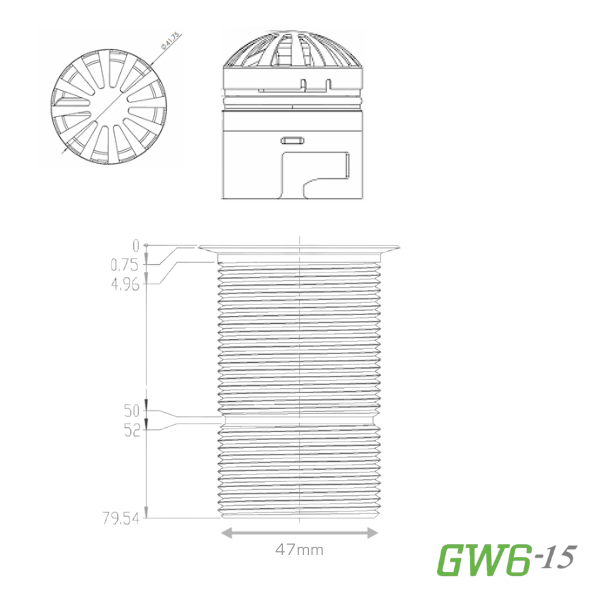 GW615 Hybrid and Waterless Urinal Retrofit Kit